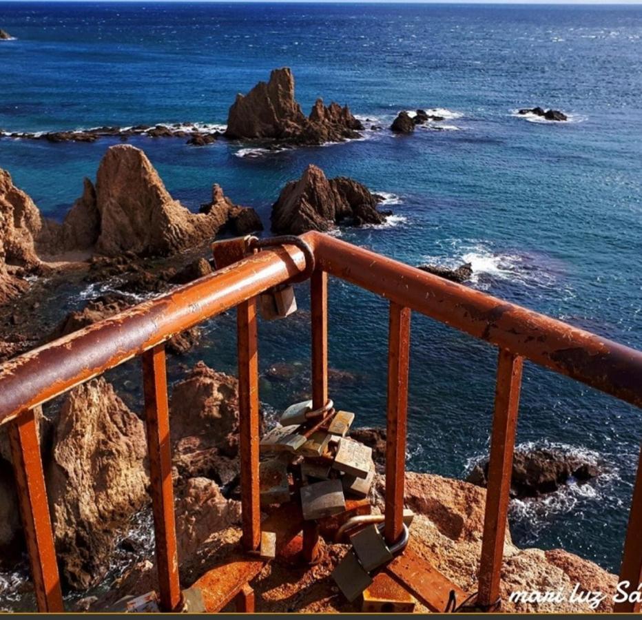 Villa Rocio, 1ª Linea Playa Y Parque Natural - Planta Baja Cabo De Gata المظهر الخارجي الصورة